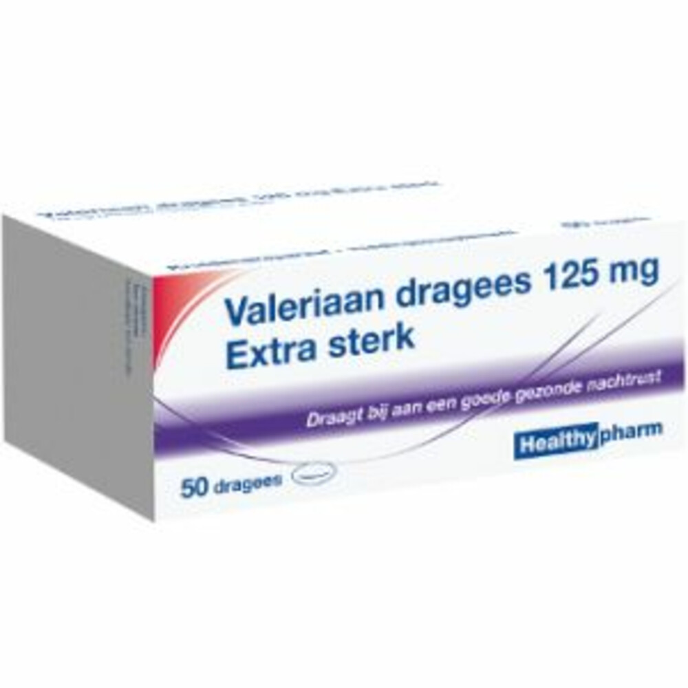 2x Healthypharm Valeriaan X Sterk 125mg 50 stuks