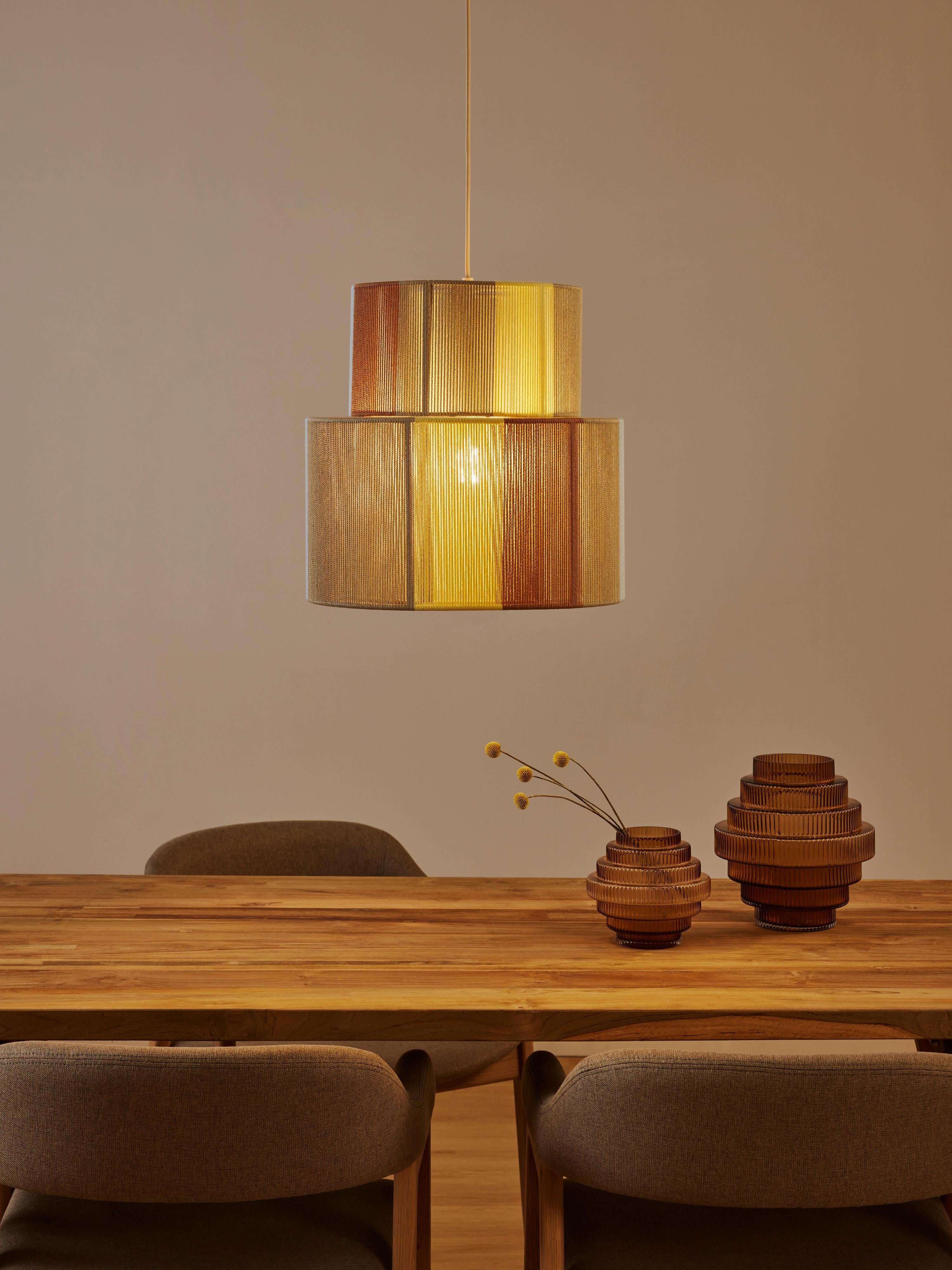 Hanglamp Lace van linnen draden