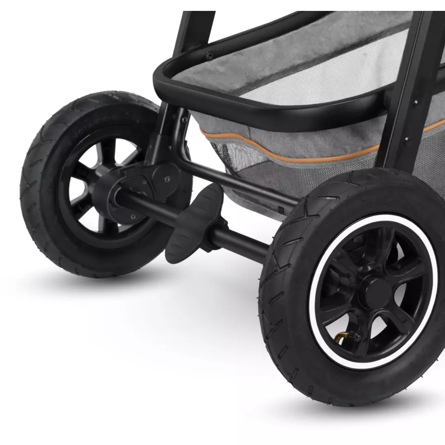 lionelo Kombikinderwagen Amber 3 in 1 grey stone