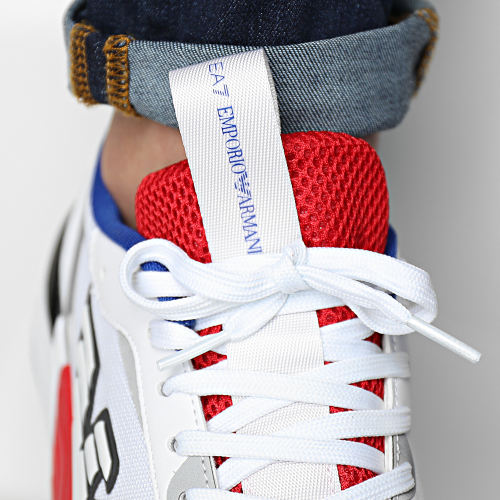 Baskets X8X070-XK165 Optical White Racing Red Cobalt Blue