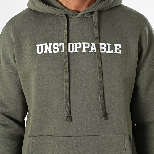 Sweat Capuche Vert Kaki