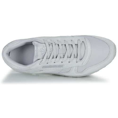 Reebok Classic - CLASSIC LEATHER - Blanc / Argenté