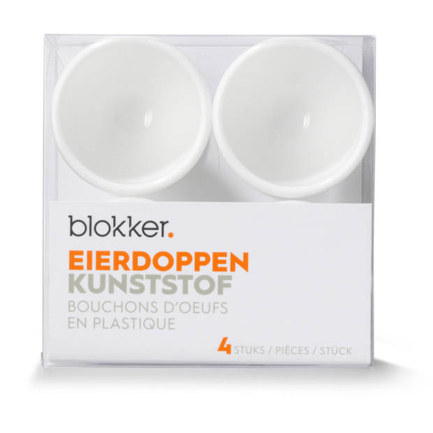 Blokker eierdoppen kunststof - set van 4