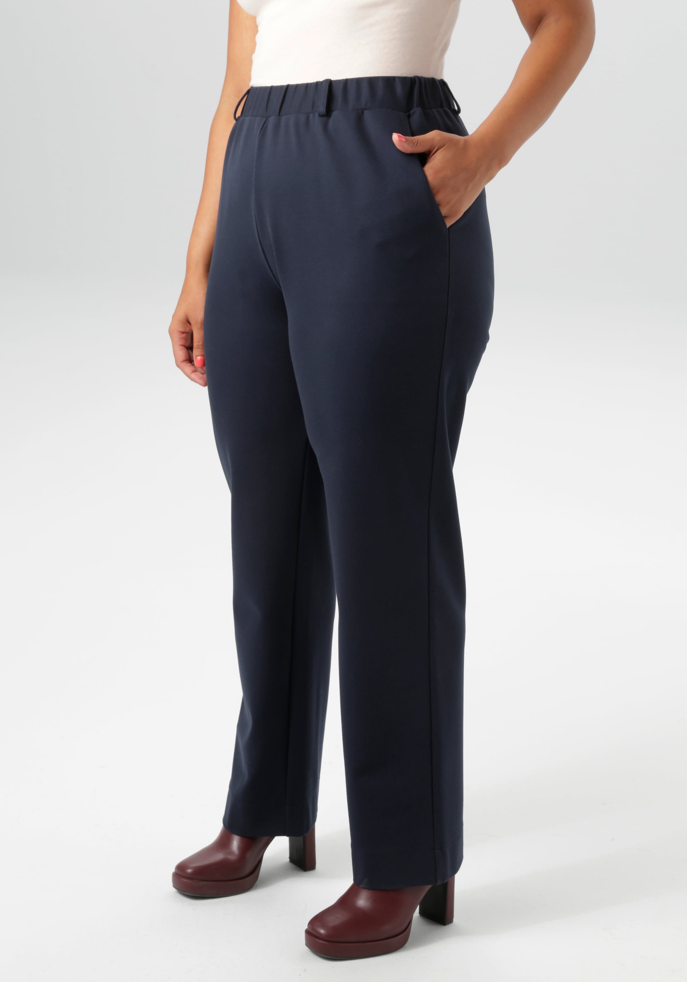 Aniston PLUS Jerseyhose  in edler elastischer Qualität - NEUE KOLLEKTION