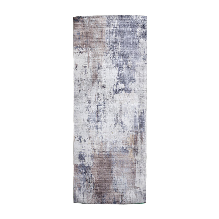 Wasbare loper - Domingo Grunge Taupe/Creme