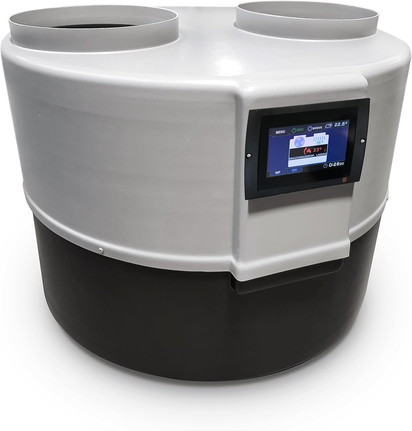 Wärmepumpe DROPS D4.2 (C) – Luft-Wasser-Wärmepumpe zur Warmwasserbereitung mit 2,85kW Leistung, COP 3,42, SG Ready, A+, PV-kompatibel, Umwälzpumpe & Plattenwärmetauscher, 57dB - Innenbereich