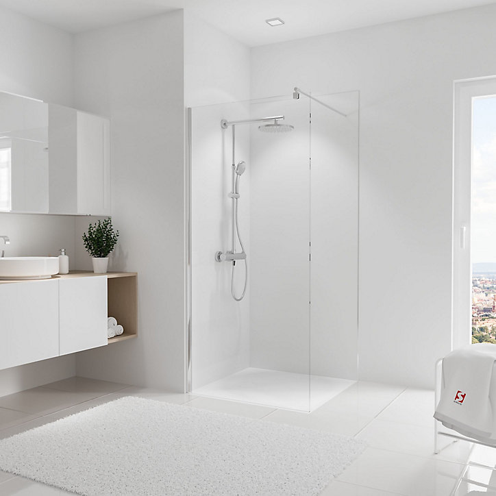 Panneau mural salle de bains 90 x 210 cm, Schulte DécoDesign Photo, blanc à combiner