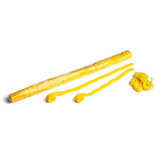 Magic FX STR02YL papieren streamers 10mx1.5cm geel 32st