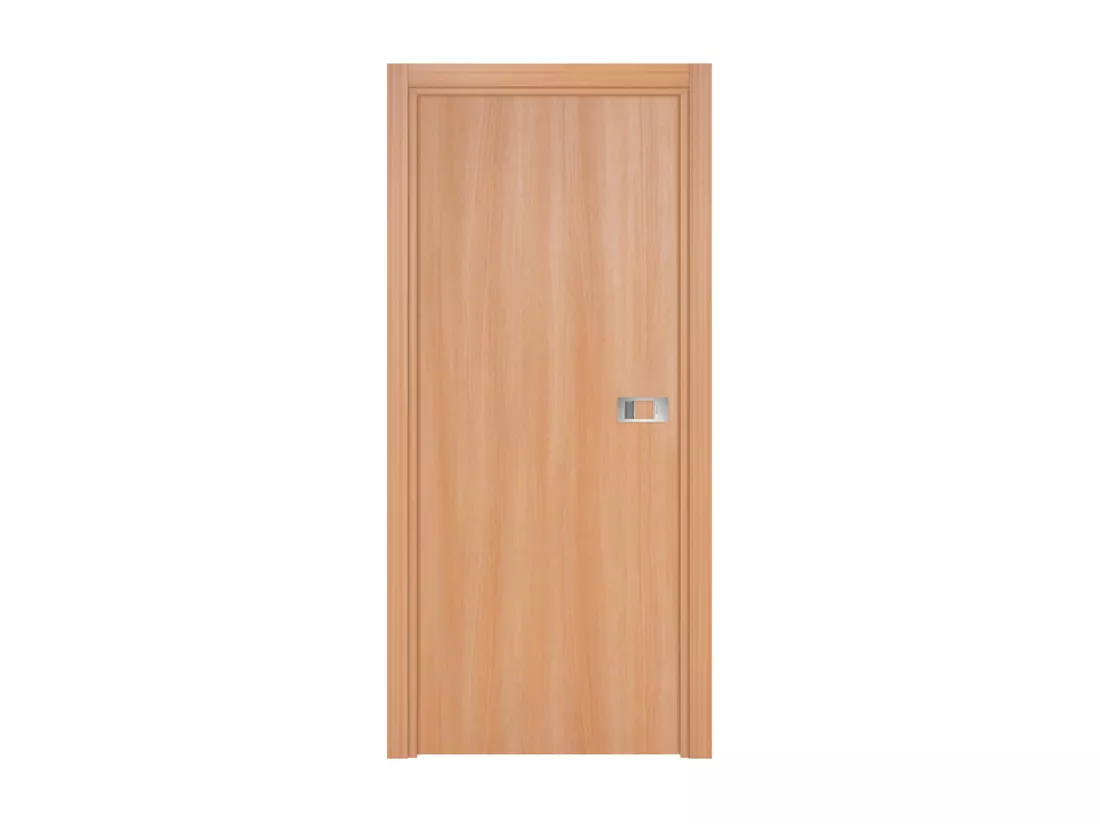 Bloc-porte Miro avec poignée Exclusive grise, H.204 x l.63 cm, aspect chêne naturel