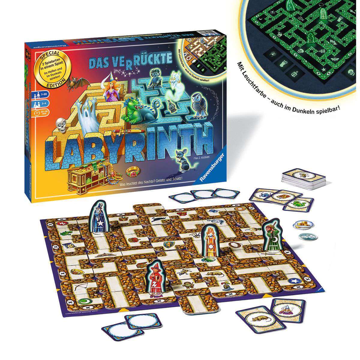 Ravensburger Spiel Das verrückte Labyrinth Glow in the Dark