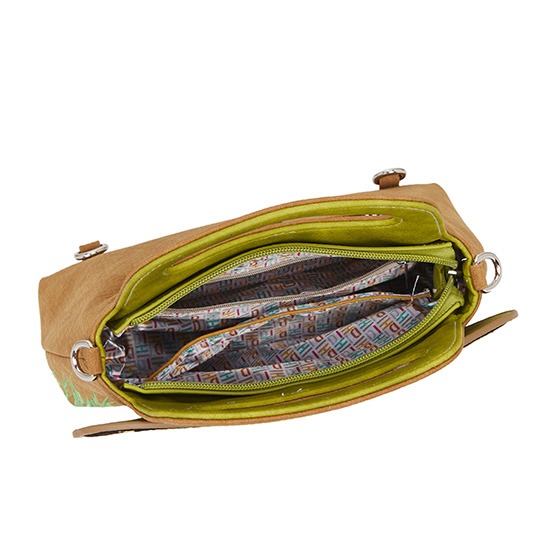 Hi-Di-Hi Madame Butterfly Hand/ Shoulder/ Bagpack Cognac