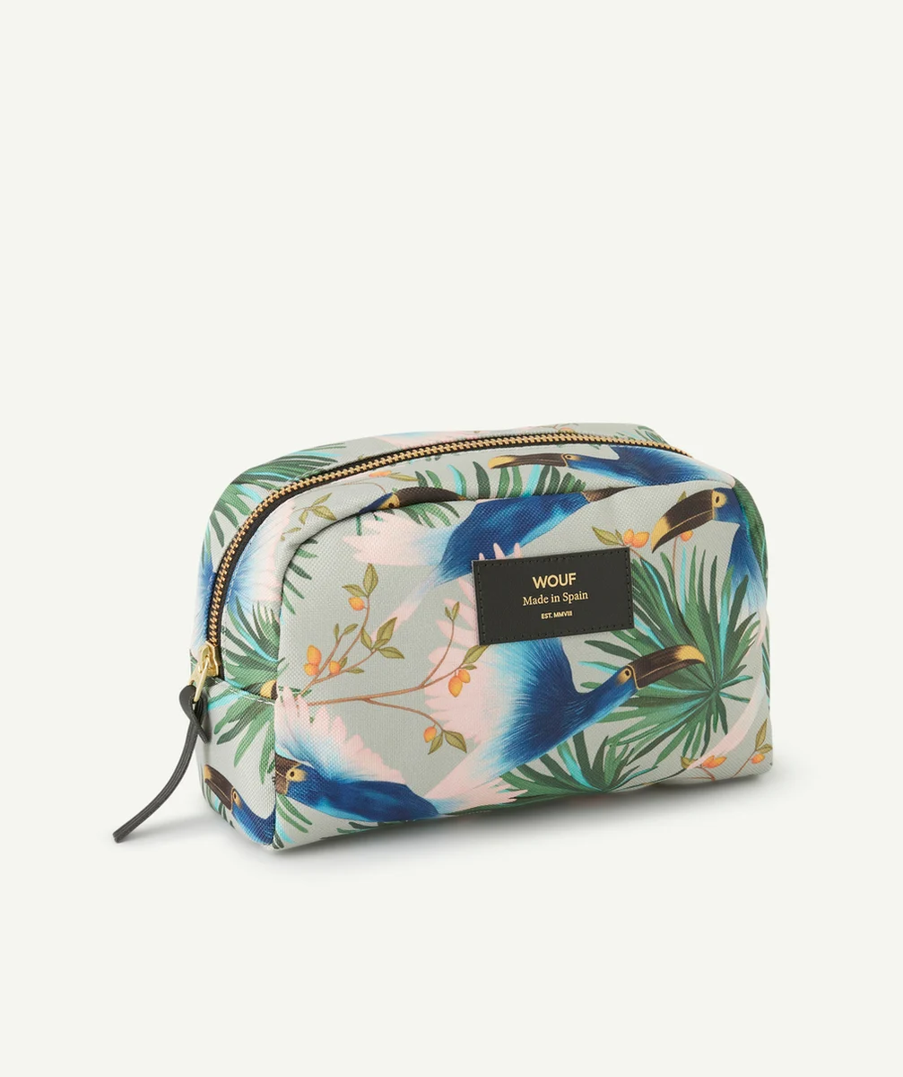 WOUFTROUSSE IMPRIMÉE TROPICAL OISEAUX 21 x 12 x 10 CM