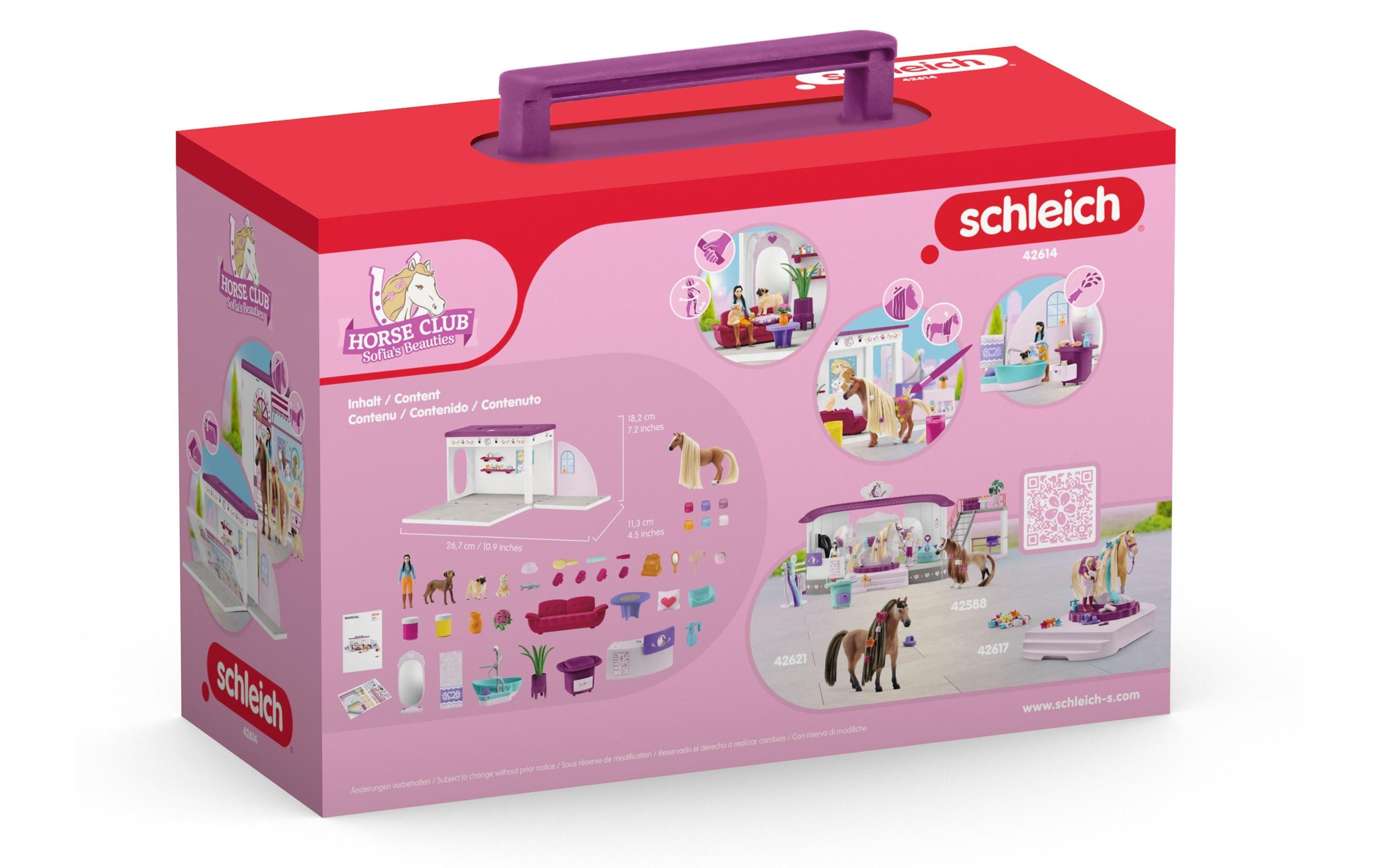 Spielfigurenset Horse Club Tier SalonPferde-Schönheitssalon mit klappbaren Seitenwänden