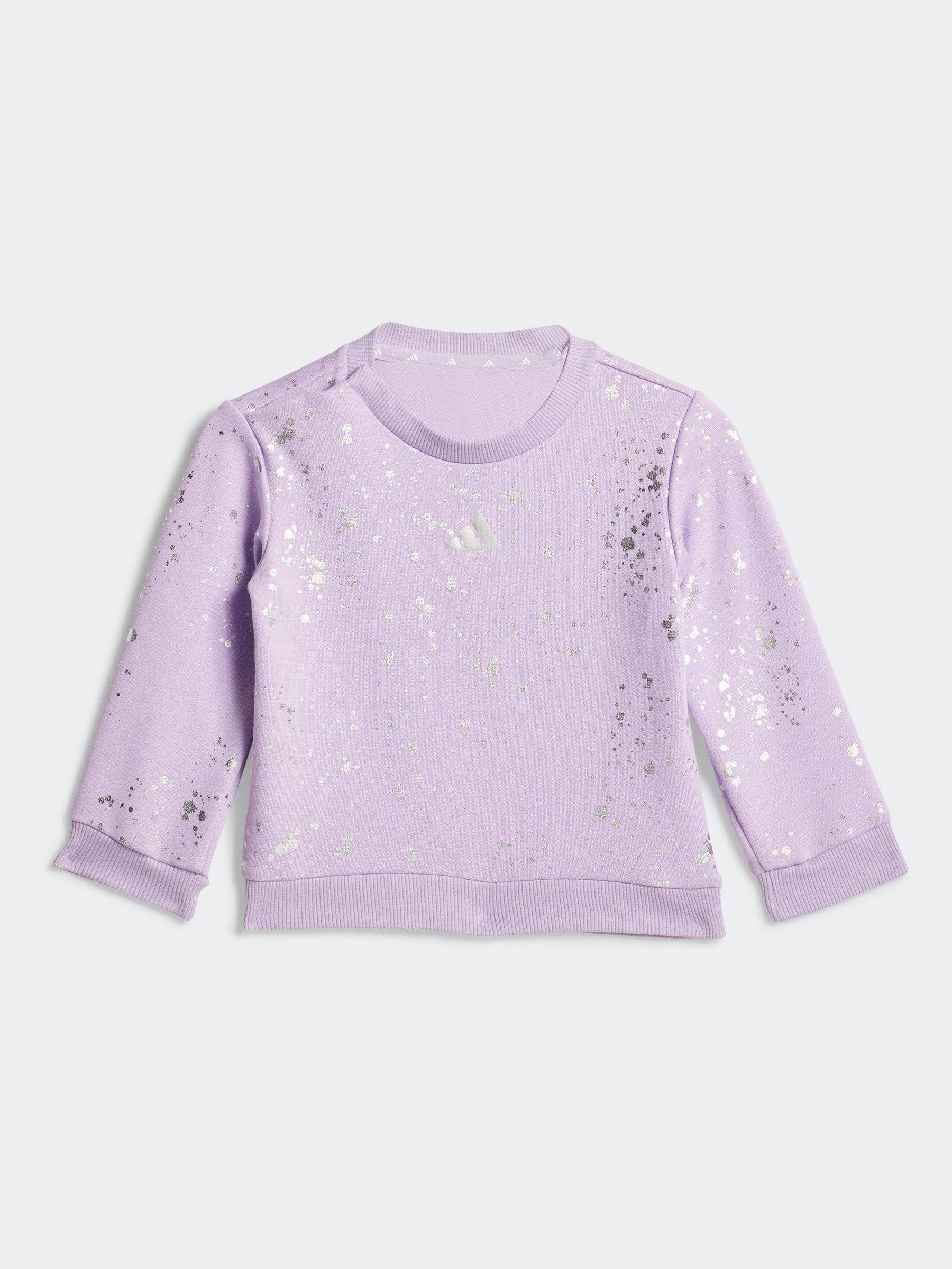 Paars - adidas Glam Zuigeling Sweatshirt en Leggings Set