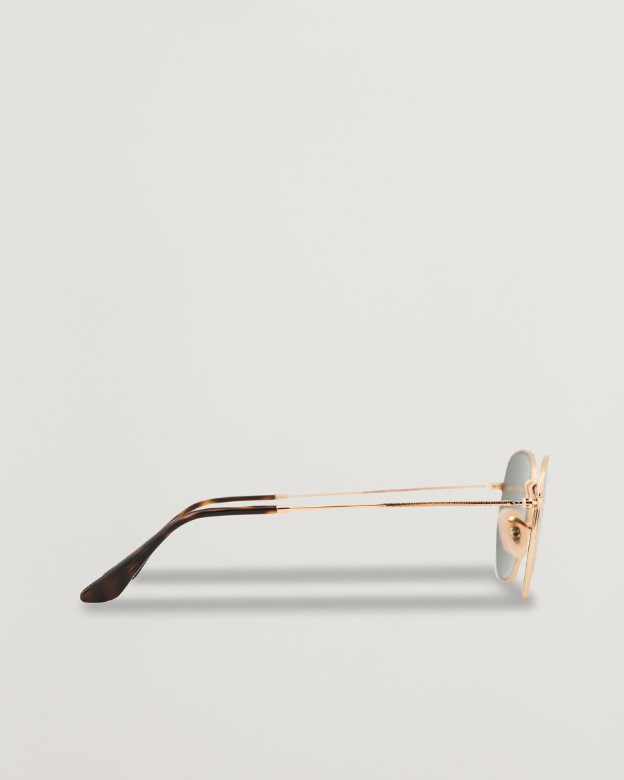 Ray-Ban 0RB3548N Hexagonal Sunglasses Gold/Green