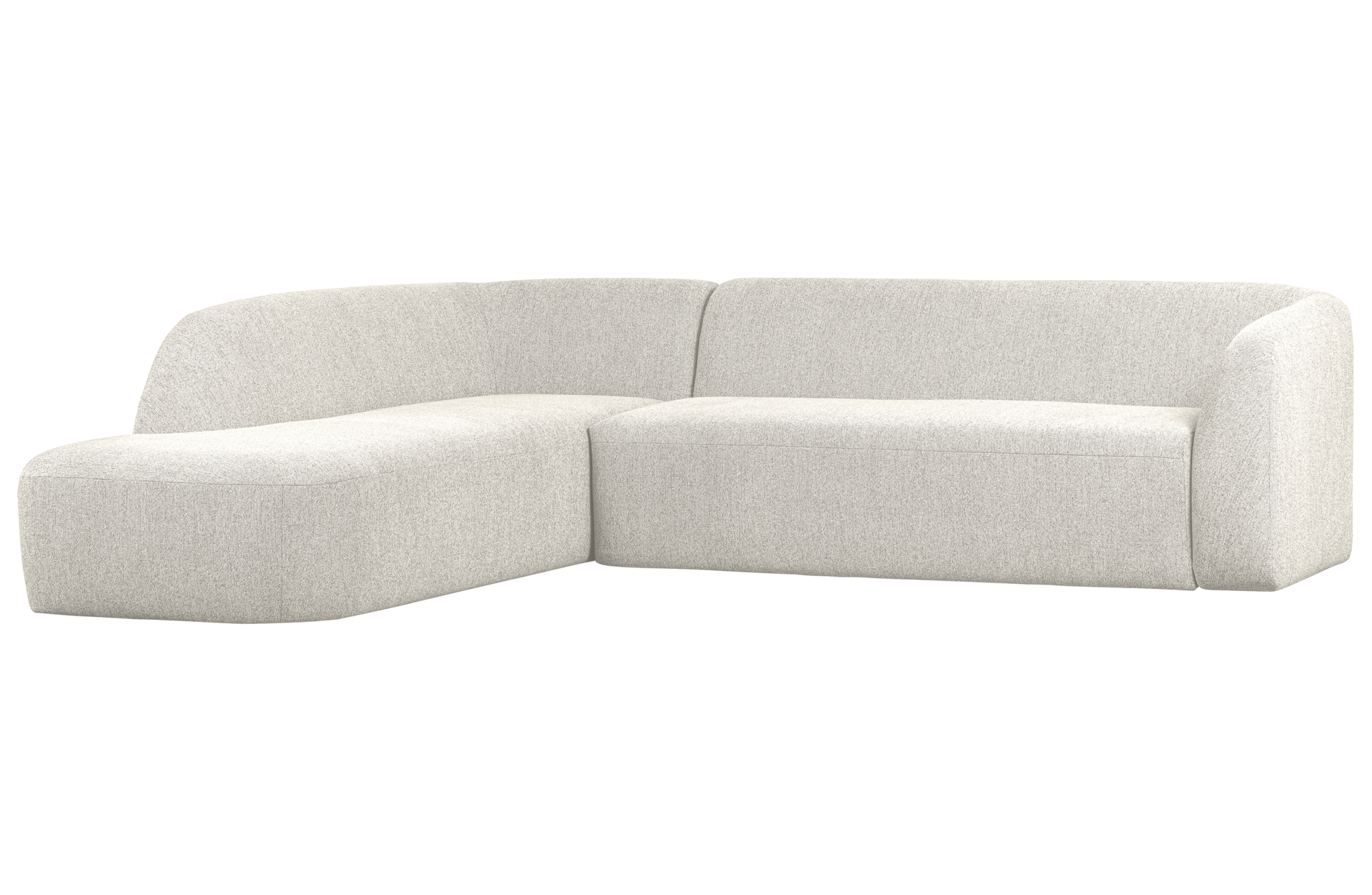 BePureHome hoekbank Sloping Links Pearl Melange