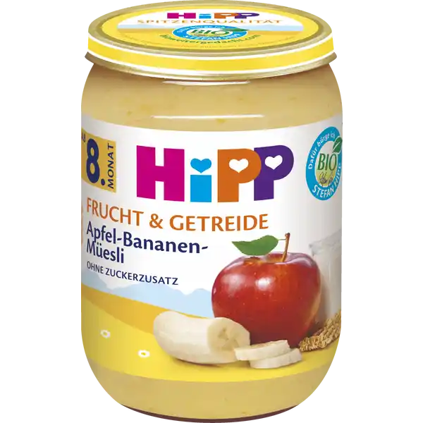 Bio Frucht und Getreide Apfel-Bananen-Müesli