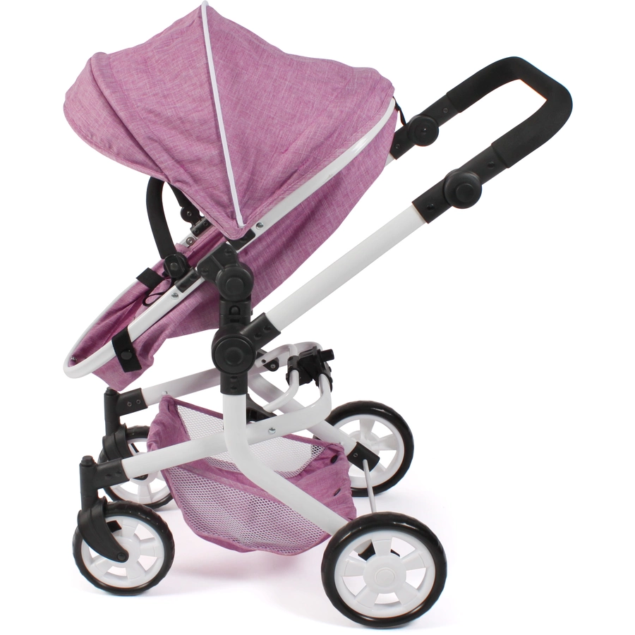 BAYER CHIC 2000 Kombi-Puppenwagen MIKA Jeans pink