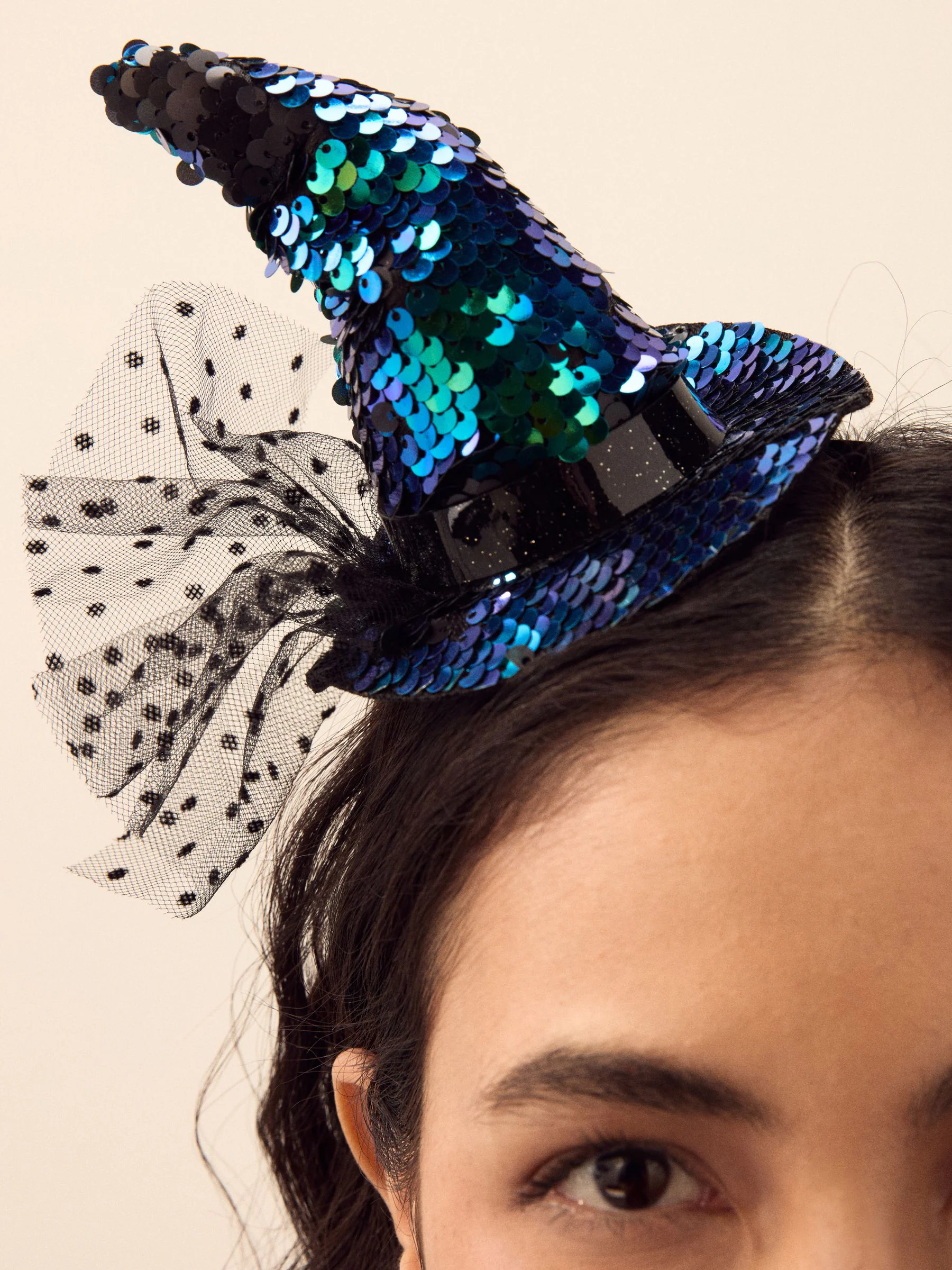 Zwart/groen - Witches Hat Headband