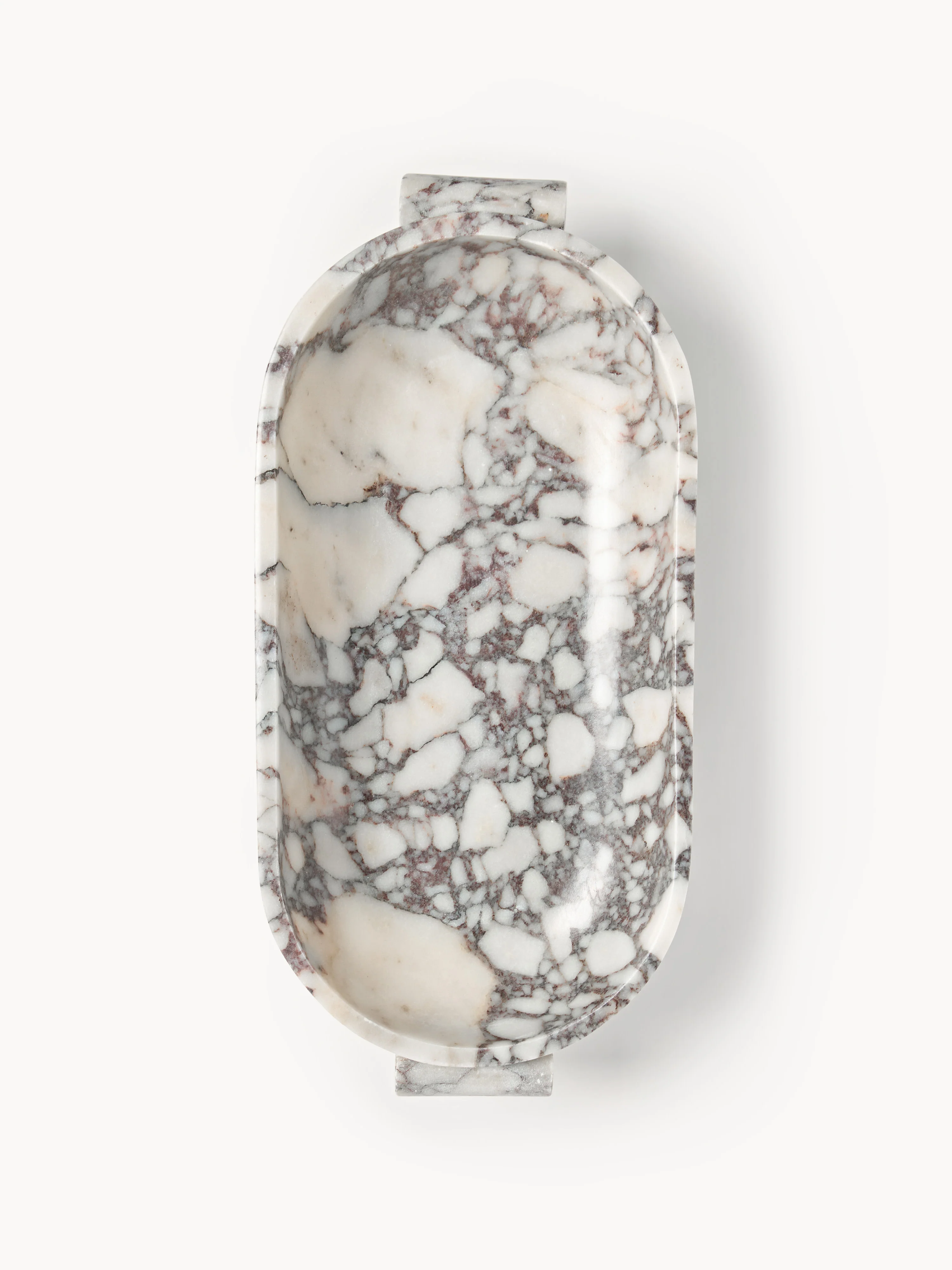 Decoratieve schaal Fossil van marmer