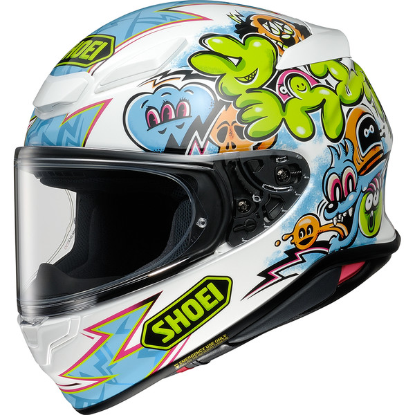 Shoei - Casque NXR2 Mural TC-10 / Blanc / Bleu Clair / Vert