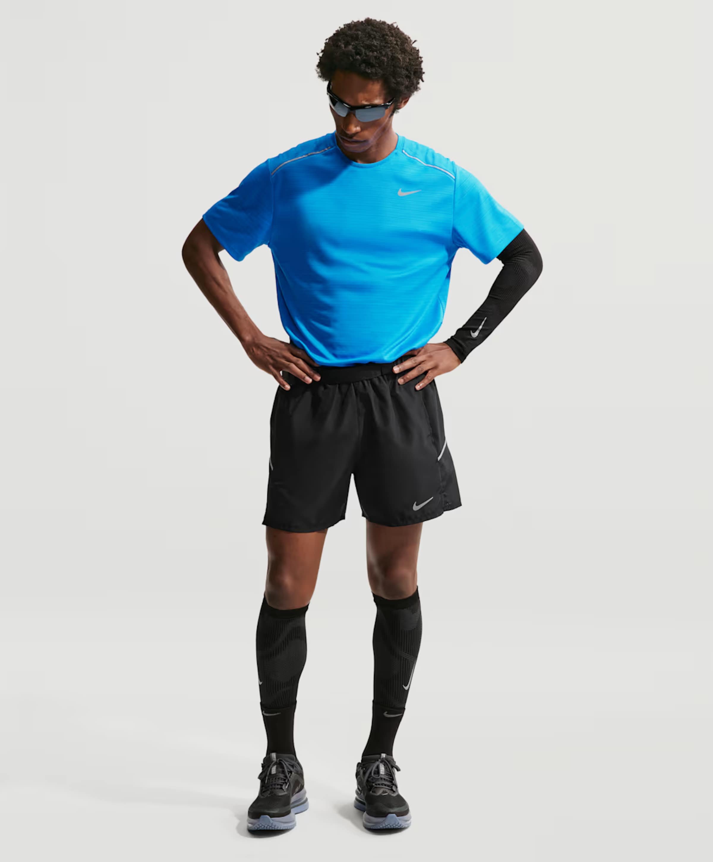 Nike Nike Miler Men's Dri-fit 5i Brief-l heren shorts zwart