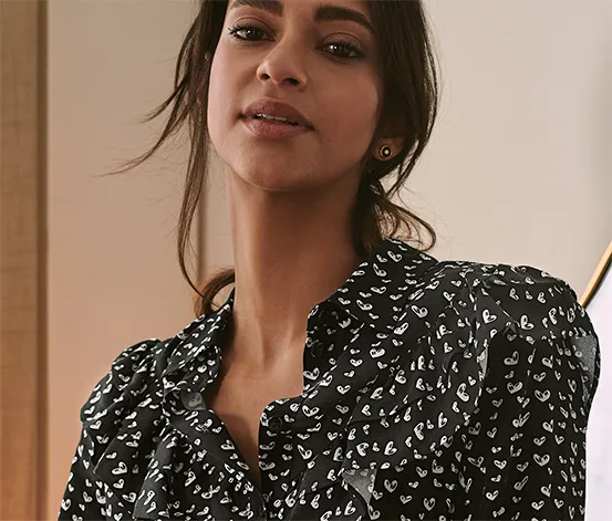 Bluse mit Print