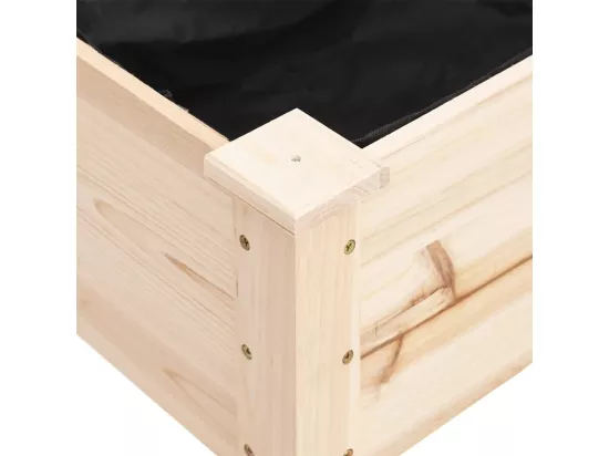 Jardinière bac lit surélevé bois marron 161 x 45 x 76 cm 02_0038124
