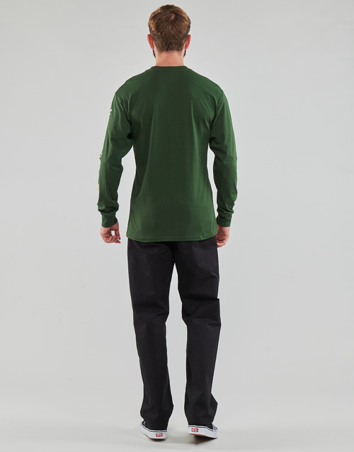 Vans - OLD ENGLISH FLORAL LOGO LS TEE - Vert