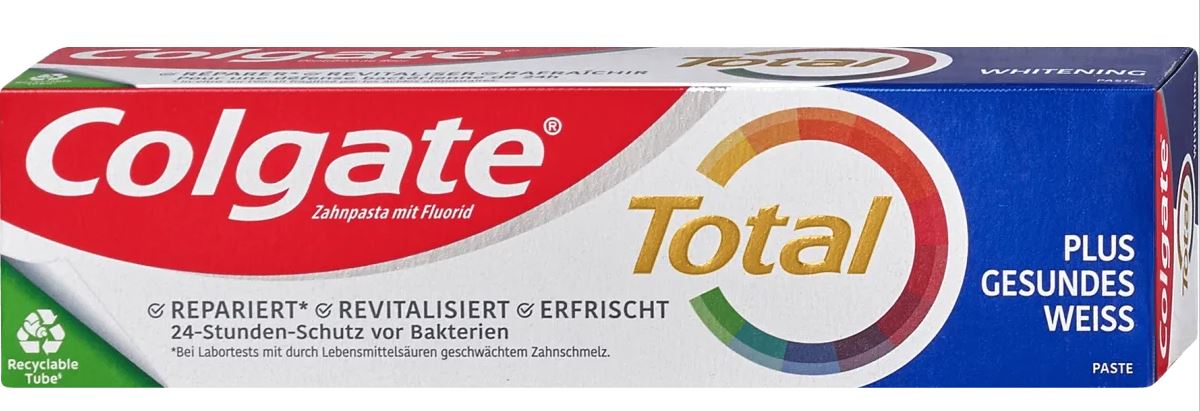 Colgate Zahnpasta Total Original Gesundes Weiss 75ml MHD:30.4.25