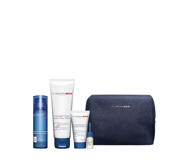 Clarins Men Baume Super Hydratant Pflegeset