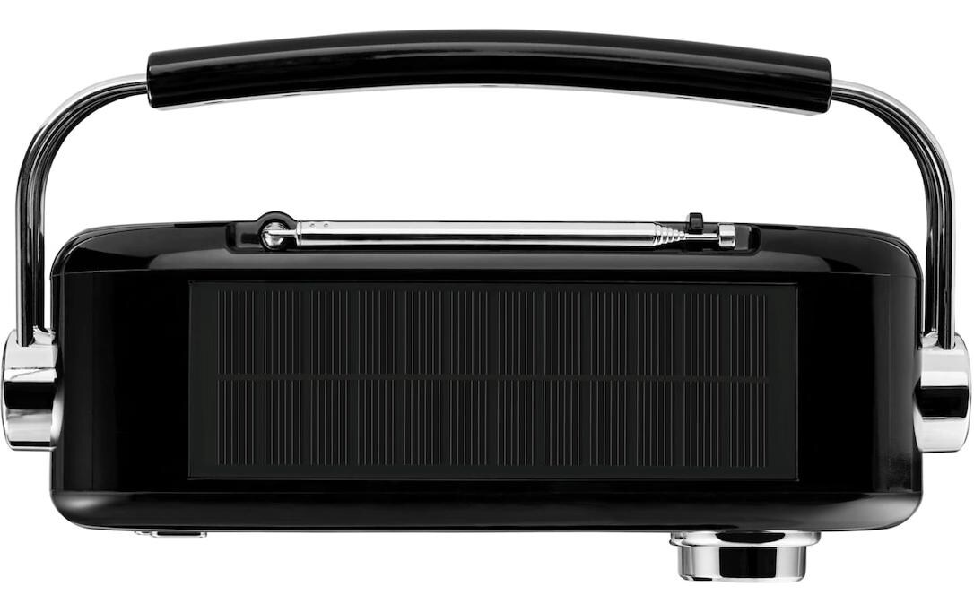 DAB+ Radio LIFE E66809 SchwarzRetro-Radio mit Bluetooth und Solarpanel