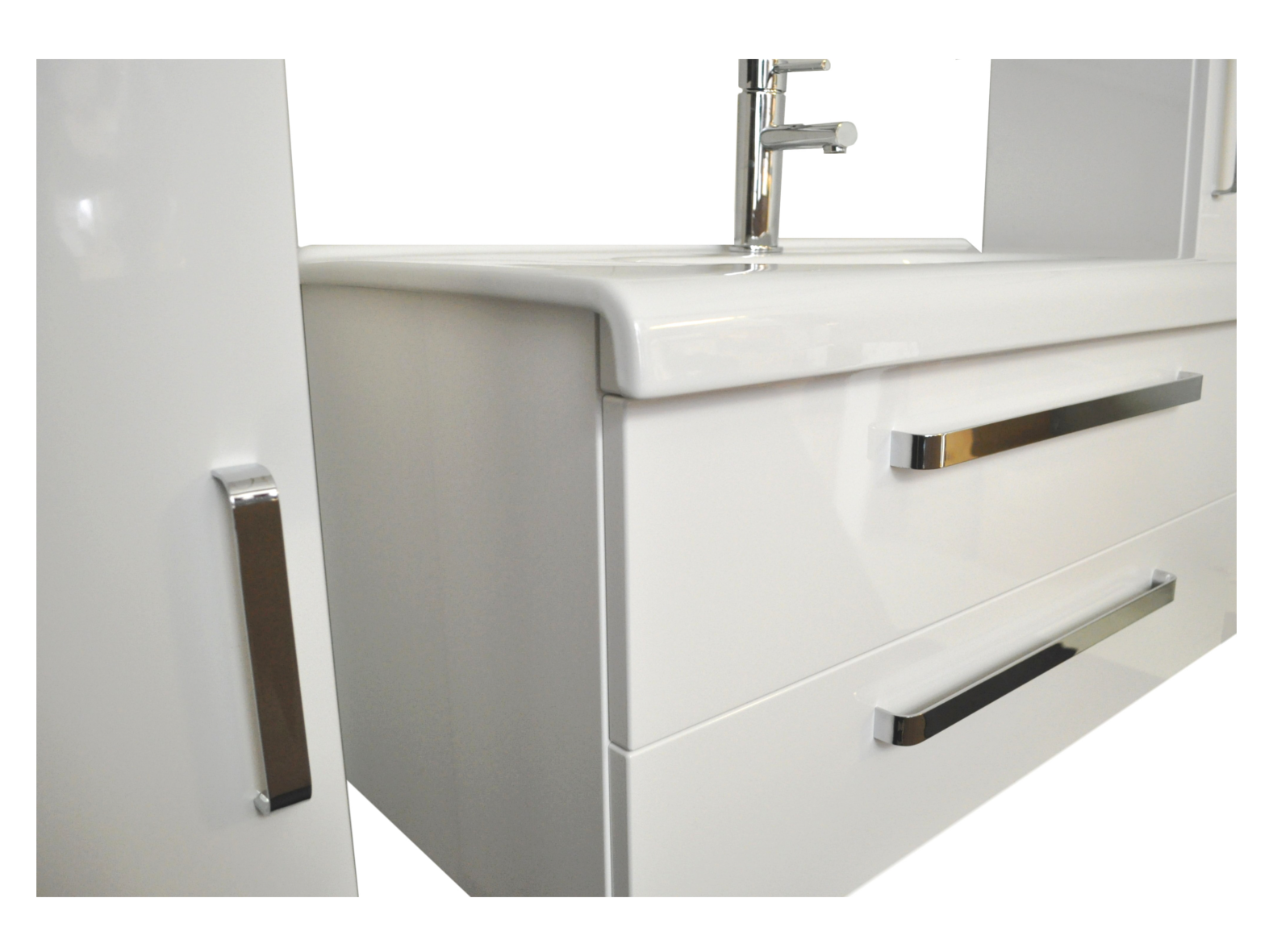 Sanicare Q9 keramische wastafel 100x47cm wit