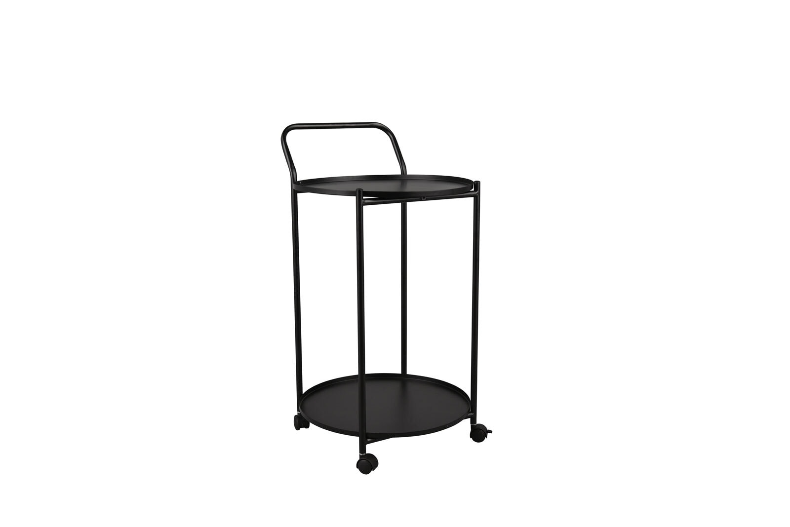 Beistelltisch EDDA 39 x 68 cm schwarz