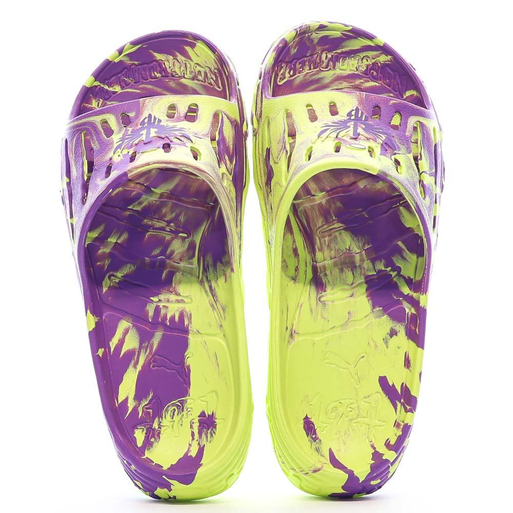 Puma Claquettes Violettes/Vertes Puma Slide