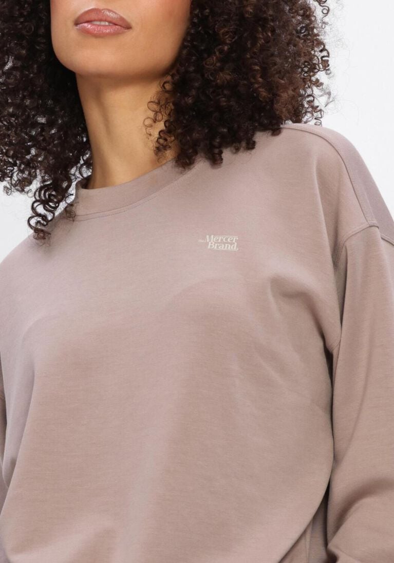 taupe mercer amsterdam sweater the mercer scuba crewneck w