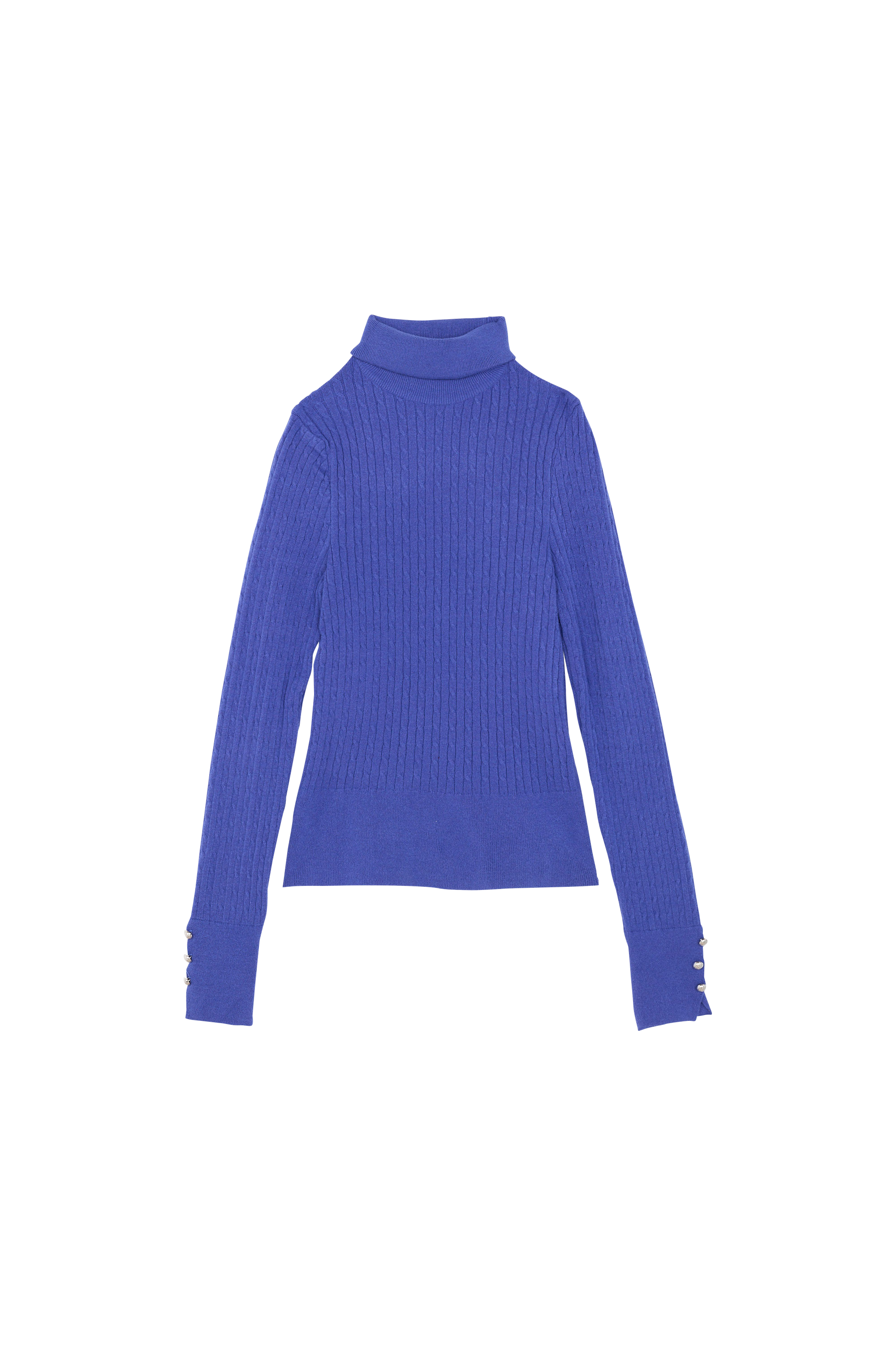 ONLY Pull ONLLORELAI LS CABLE ROLLNECK KNT Bleu