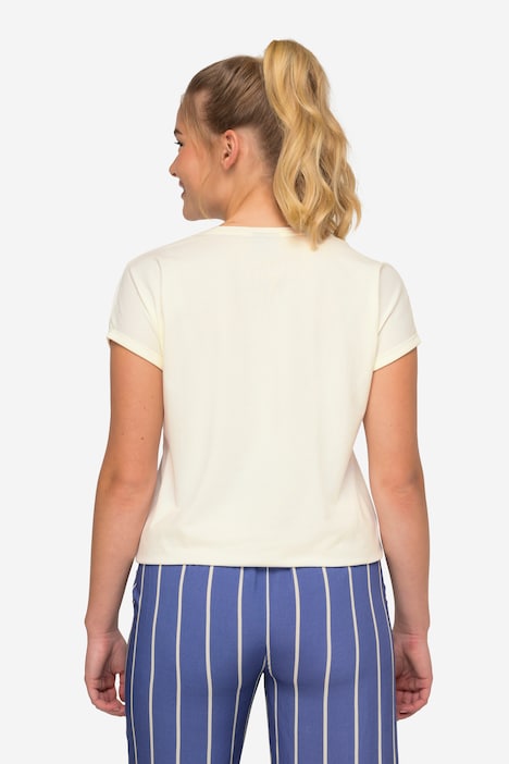 T-Shirt, oversized, Rundhals, Halbarm, elastischer Saum, OEKO-TEX MIG