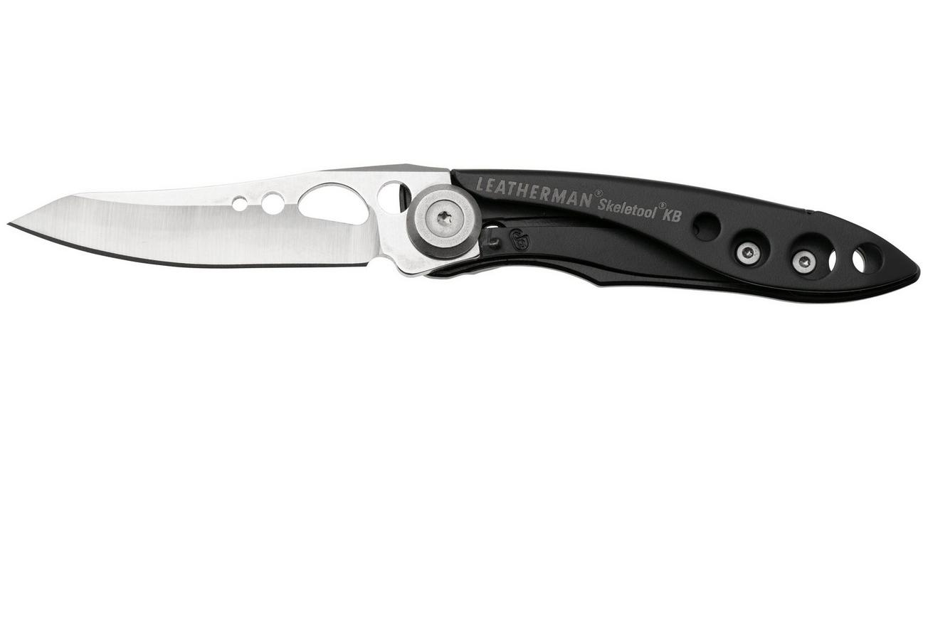 Leatherman Skeletool Knife KB zakmes plain edge, zwart 832385