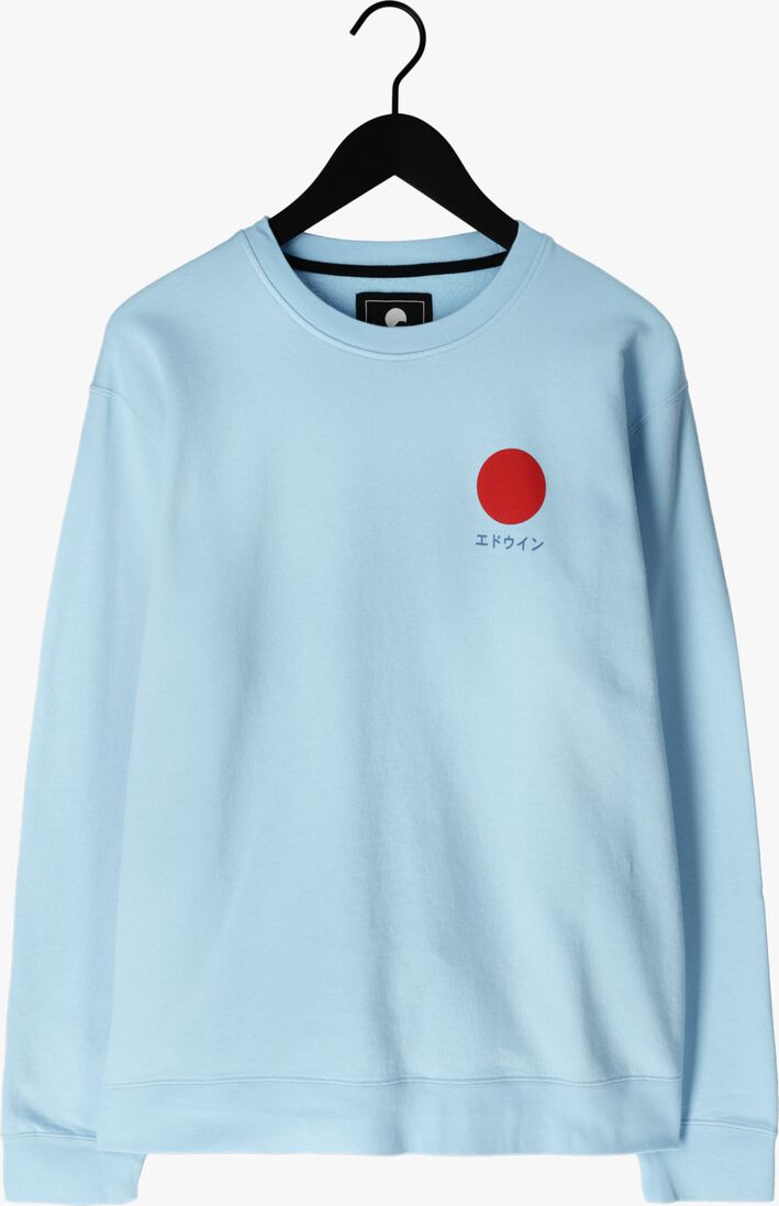 EDWIN lichtblauwe edwin sweater japanese sun sweat heavy felpa
