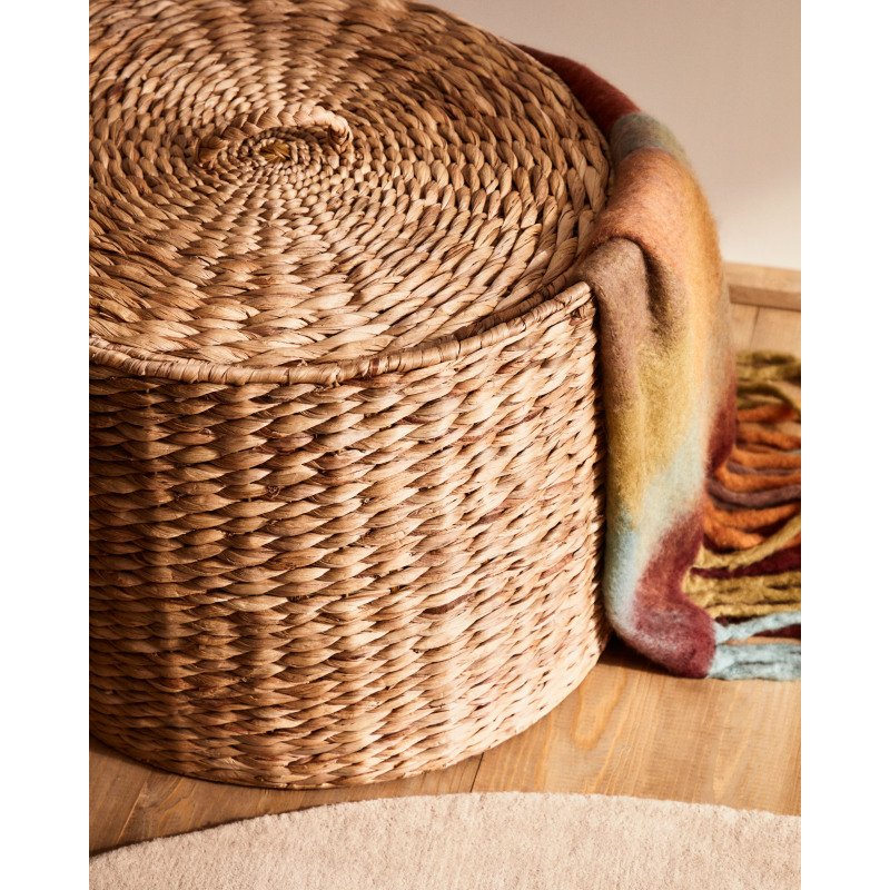 Panier à linge Yessira en fibres naturelles 45 cm