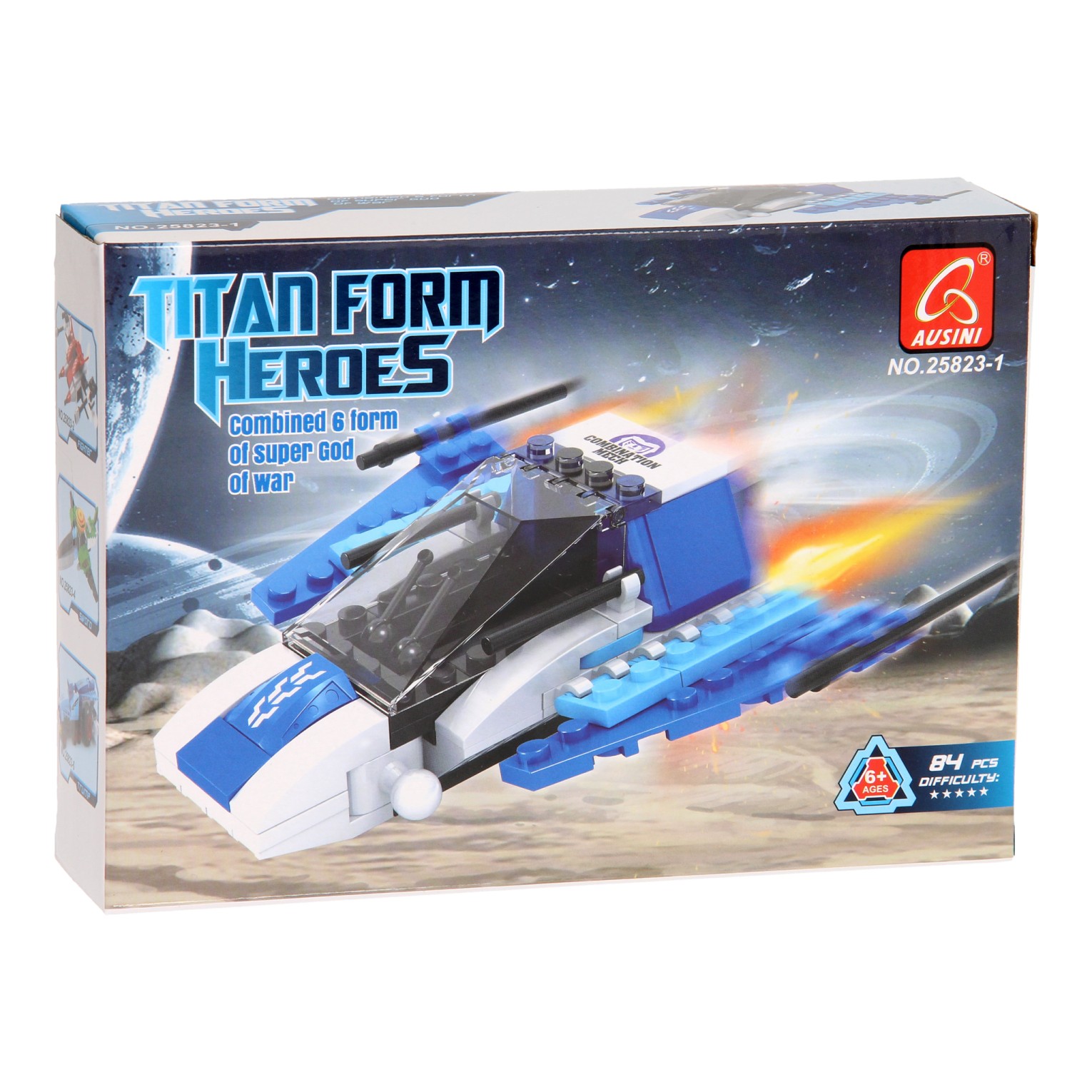 Bouwset Titan Heroes - Space Blauw, 84dlg.