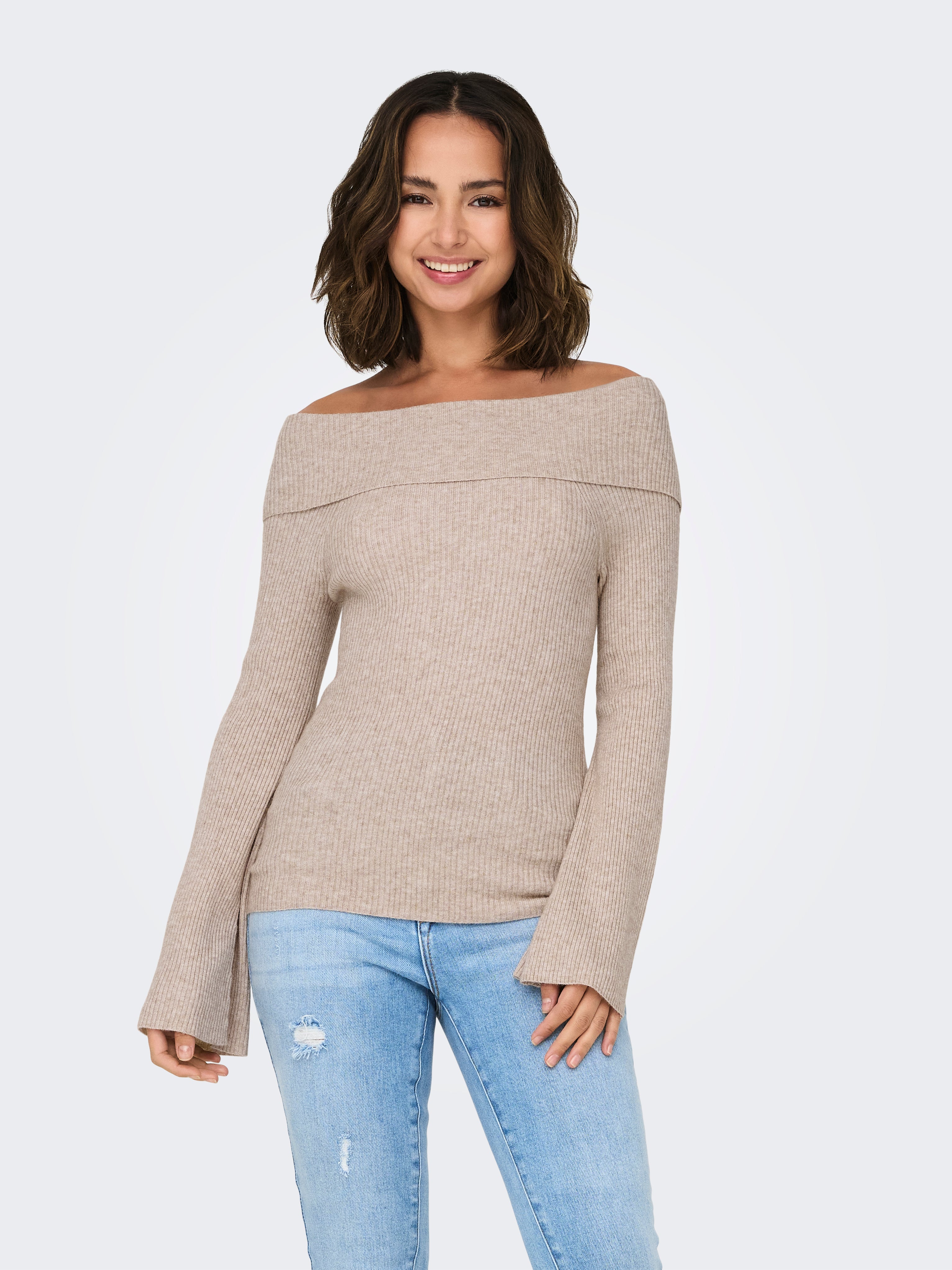 ONLJAYDEN Strickpullover Mocha Meringue