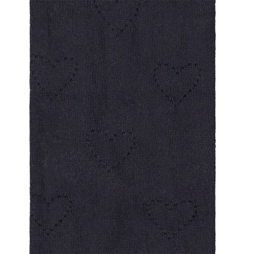 Collant épais en jacquard pour fille - Noir