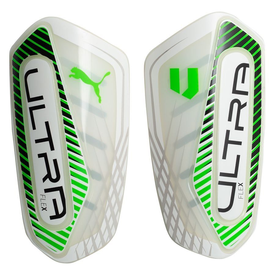 PUMA X Unisport Protège-Tibias Ultra Flex Chaussettes - Blanc/Vert/Noir