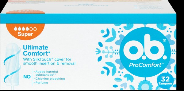 OB Tampons ProComfort<br>32 Stück, Karton, Super