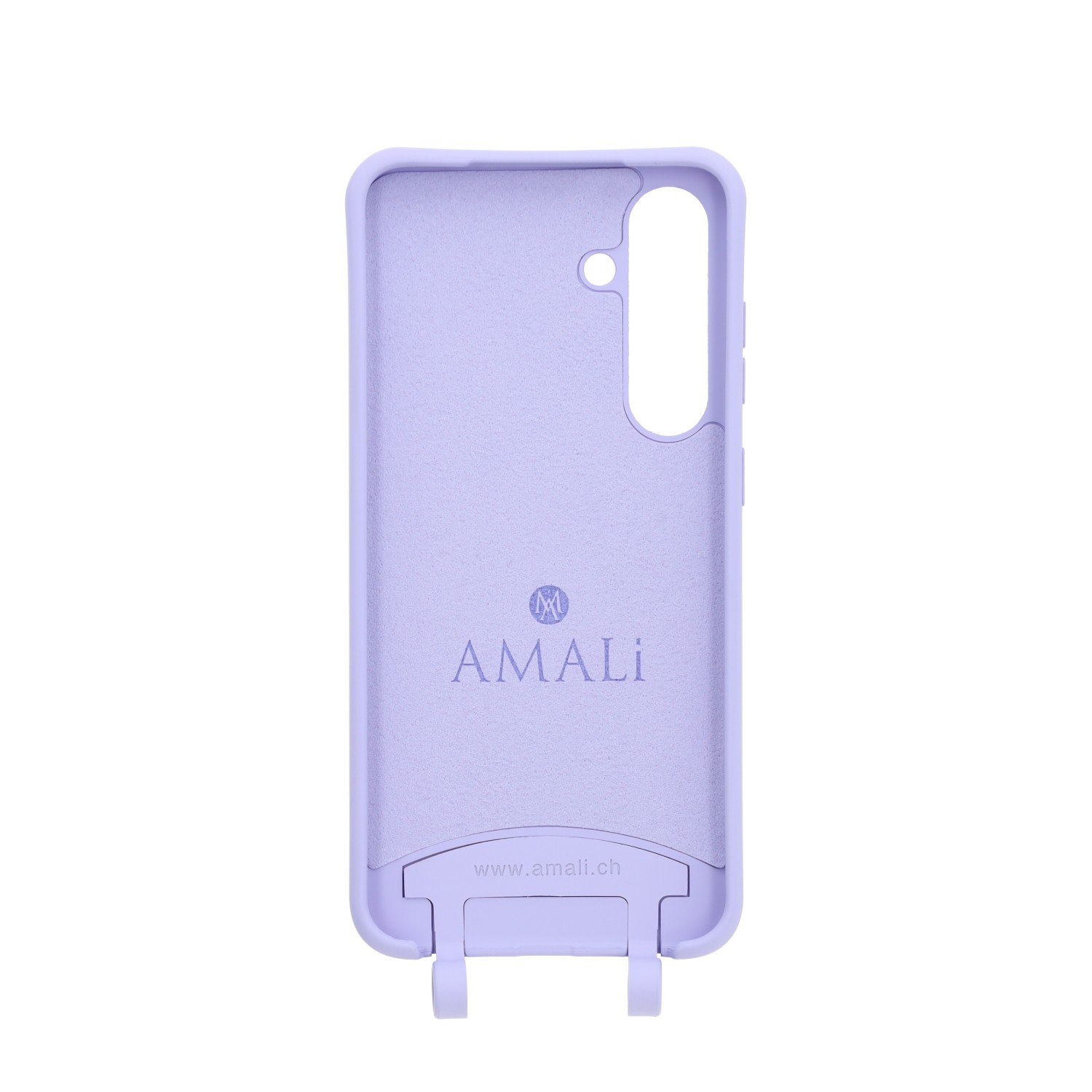 Samsung Galaxy S25  Plus Handy Hülle Elegantes Case mit abnehmbarem Necklace Adapter - Lilac / Silver