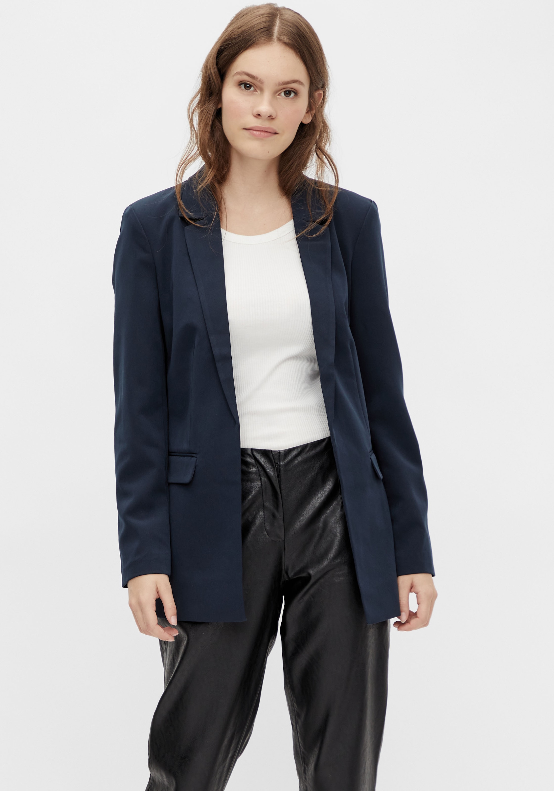 pieces Longblazer »PCBOSELLA LS LOOSE BLAZER NOOS«, in leichter Oversize Form