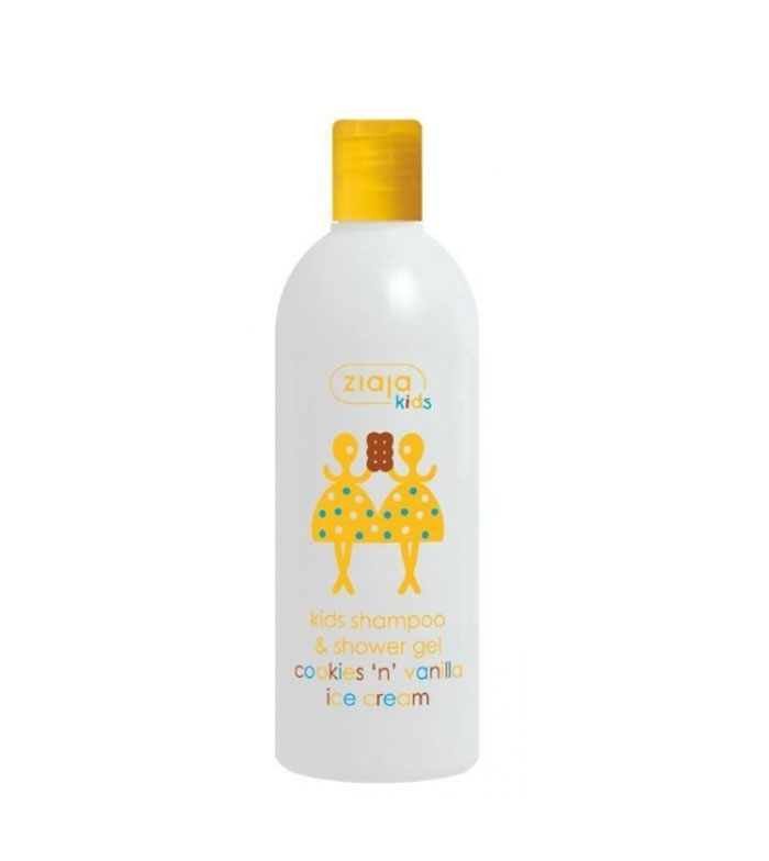 Ziaja - shampoo e corpo banho crianças sorvete biscoito e baunilha