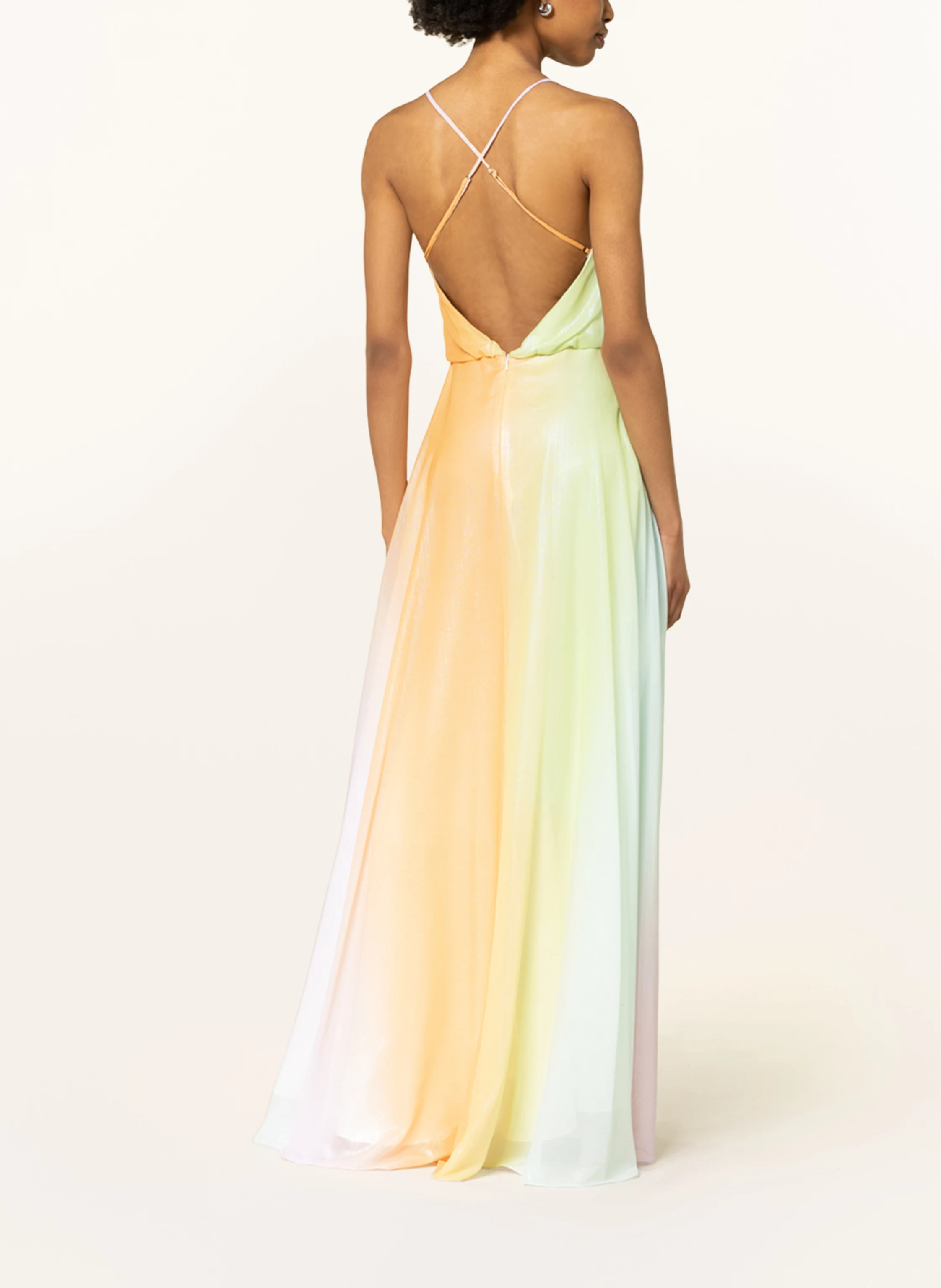 unique Abendkleid mit Glitzergarn
